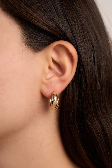 Heliophilia Silver Pendientes de Oro Dorado con Recubrimiento de Laca Heliophilia Silver Pendientes de Oro Dorado con Recubrimiento de Laca